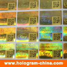 Etiquetas engomadas del holograma del laser de la seguridad 3D con la impresión del código de Qr